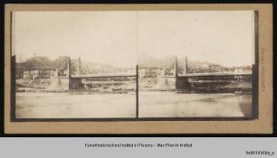Ponte San Leopoldo, Ponte sospeso, Ponte di Ferro, Florenz