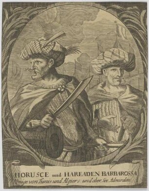 Doppelbildnis Horusce und Hareaden Barbarossa