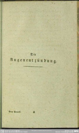 Die Augenentzündung