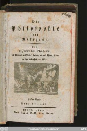 Eilfter Band: Die @Philosophie der Religion