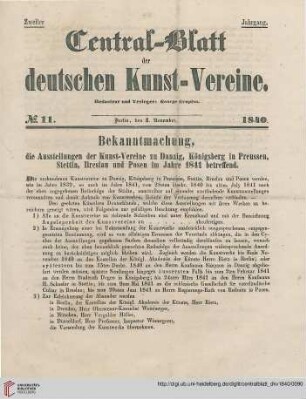 Nr. 11 (1. November 1840)