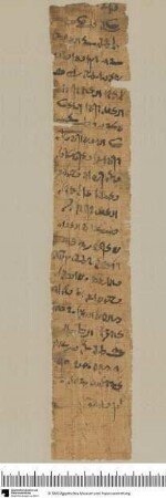 Demotischer Papyrus, Hochformat-Brief über Streitigkeiten