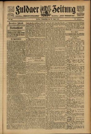 Zweite Ausgabe vom Donnerstag, den 28. Juni 1906.