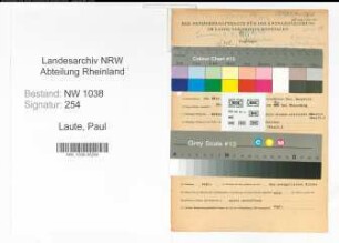Entnazifizierung Paul Laute , geb. 14.03.1903 (Lehrer)