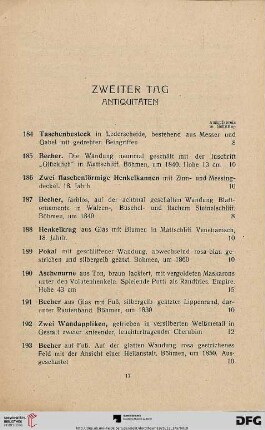 Antiquitäten (Nr. 184-363)