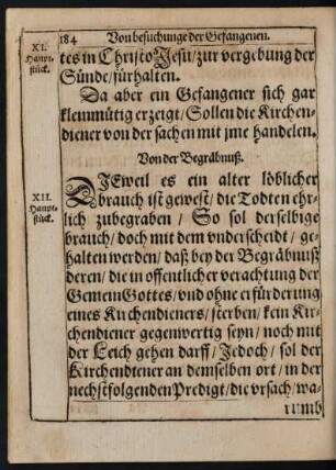 [XII. Hauptstück] Von der Begräbnuß.