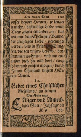 10. Gebet eines Christlichen Gesellen ...
