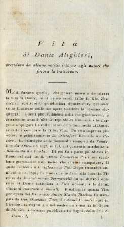 Vita di Dante Alighieri