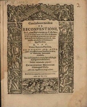 Conclusiones iur. de reconventione