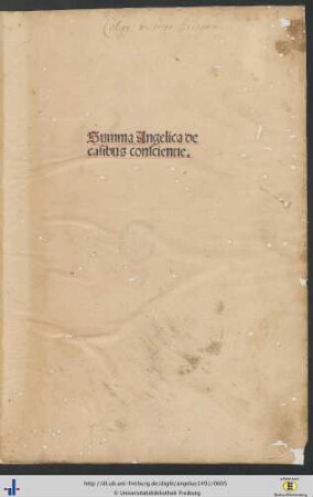 Summa angelica de casibus conscientie