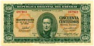 Geldschein, 50 Centésimos, 1939
