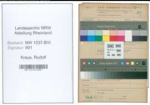 Entnazifizierung Rudolf Kraus , geb. 07.03.1913 (Versich.Vertreter)