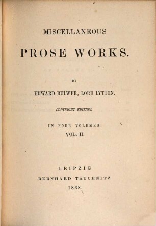 Miscellaneous prose works, 2