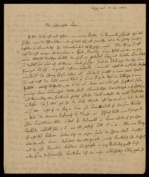4: Brief von Gustav Friedrich Haenel an Gustav Hugo, Leipzig, 8.12.1834