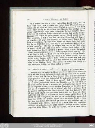 152. [An Graf Alexander zu Dohna.]