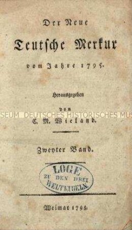 Der neue deutsche Merkur, Jg. 1795 (April bis Juni)
