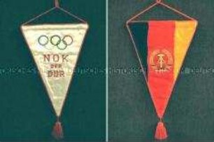 Wimpel des Nationalen Olympischen Komitees der DDR