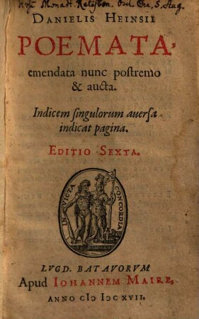 Danielis Heinsii Poemata