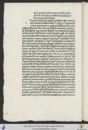 Capitulum nonum in quo ponuntur exempla cronicis antiquorum et modernorum super figuratione cometarum.
