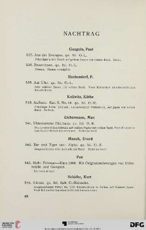Nachtrag (Nr. 537-554)