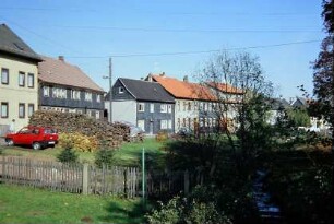 Häuserzeile am Denkmalschutzgebiet Kalter Markt an der Schmalkalder Straße