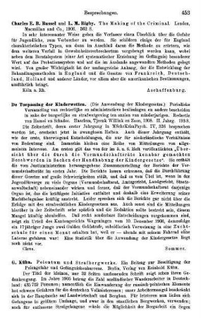 453, De Toepassing der Kinderwetten. 1908