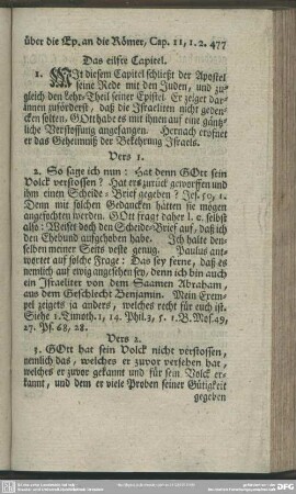 Das eilfte Capitel