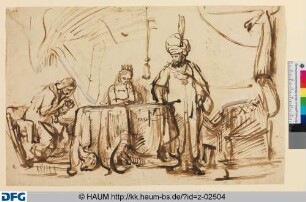 Esther und Ahasver beim Mahl