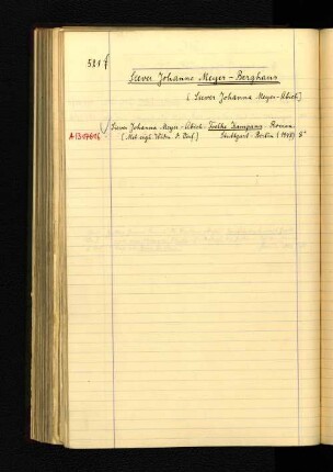 Siever Johanne Meyer-Berghaus. [Siever Johanna Meyer-Abich]