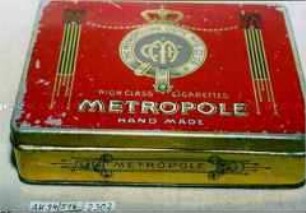 Blechdose für 100 "Cigarettes METROPOLE"