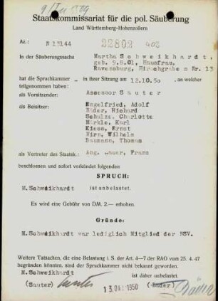 Schweikhardt, Martha