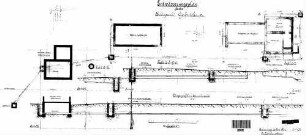 Gerbertshaus: Verwaltungsgebäude u.Nebengebäude Entwässerungsplan (Grundrisse,Schnitte)