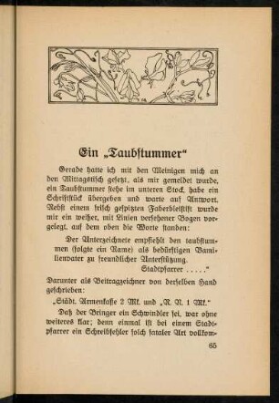 65-68, Ein "Taubstummer"