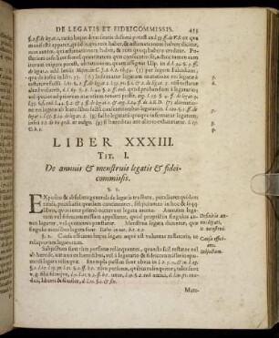 Liber XXXIII.