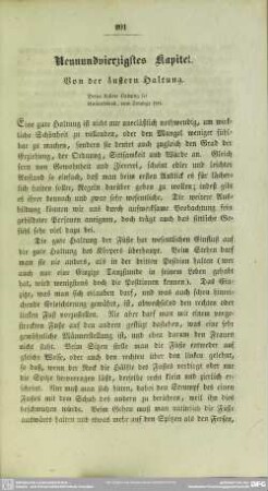 Neunundvierzigstes Kapitel. Von der äußeren Haltung