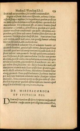 De Misericordia Et Iusticia Dei.
