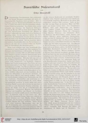 6/7: Französische Museumskunst