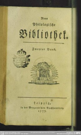 2.1777: Neue philologische Bibliothek