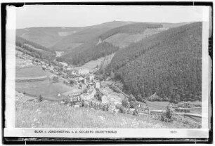 Blick von Joachimsthal nahe dem Keilberg
