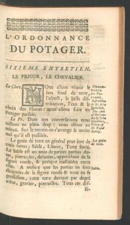 Sixieme entretien.