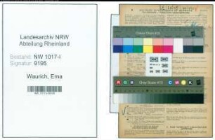 Entnazifizierung Erna Waurich , geb. 21.01.1900 ()
