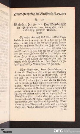 Zweite Hauptbegebenheit des Christenthums