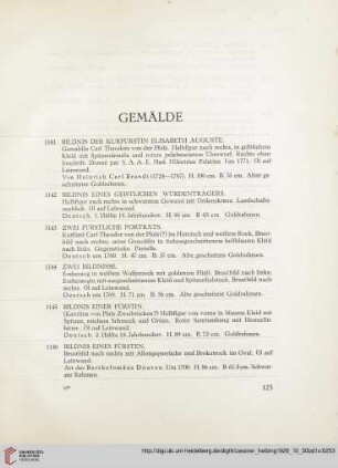 Gemälde (Nr. 1141-1165)