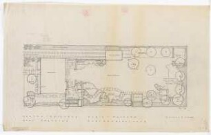 Garten Bassenge, Kleinmachnow: Gartenplan 1:100