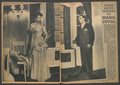 Gran éxito teatral de María Duval