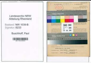 Entnazifizierung Paul Buschhoff , geb. 21.01.1905 (Fabrikant)