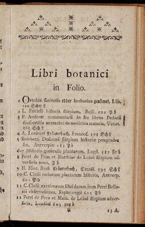 Libri botanici.