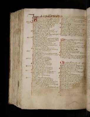 Tabula alphabetica florum beati Bernhardi Claraevallensis. Incipit tabula florum beati Bernardi.