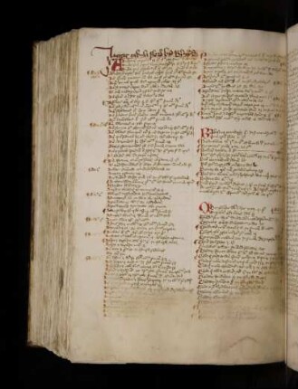Tabula alphabetica florum beati Bernhardi Claraevallensis. Incipit tabula florum beati Bernardi.