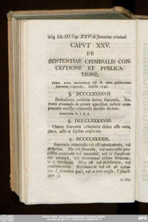 Caput XXV. De Sententiae Criminalis Conceptione Et Publicatione.